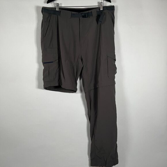 Exofficio Pants Men's XL Convertible Cargo Hiking Belted Outdoors Gray - Picture 14 of 15